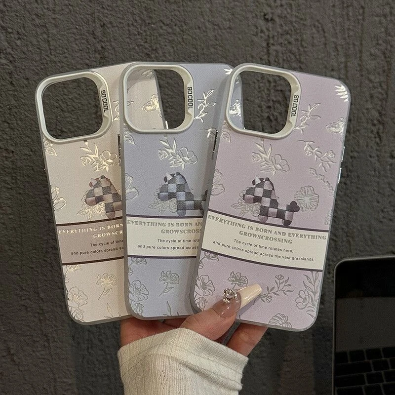 创意格纹小马适用苹果16PRO手机壳iPhone15元气壳14/13/12简约11