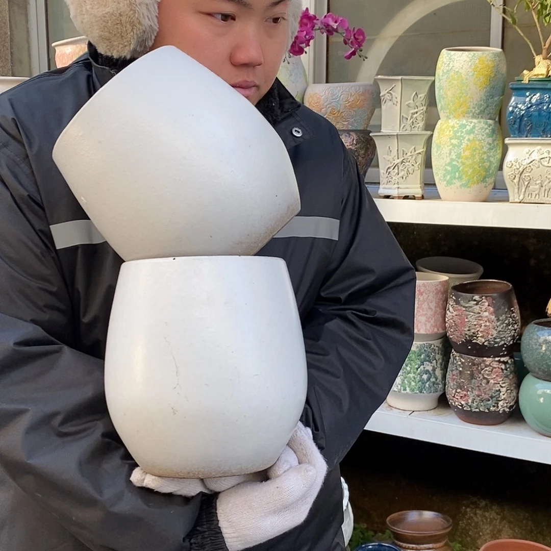 紫砂花盆口16高20福利俩个