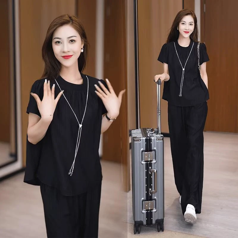 【送链子】休闲风通勤时尚套装减龄时尚休闲套装韩版819#