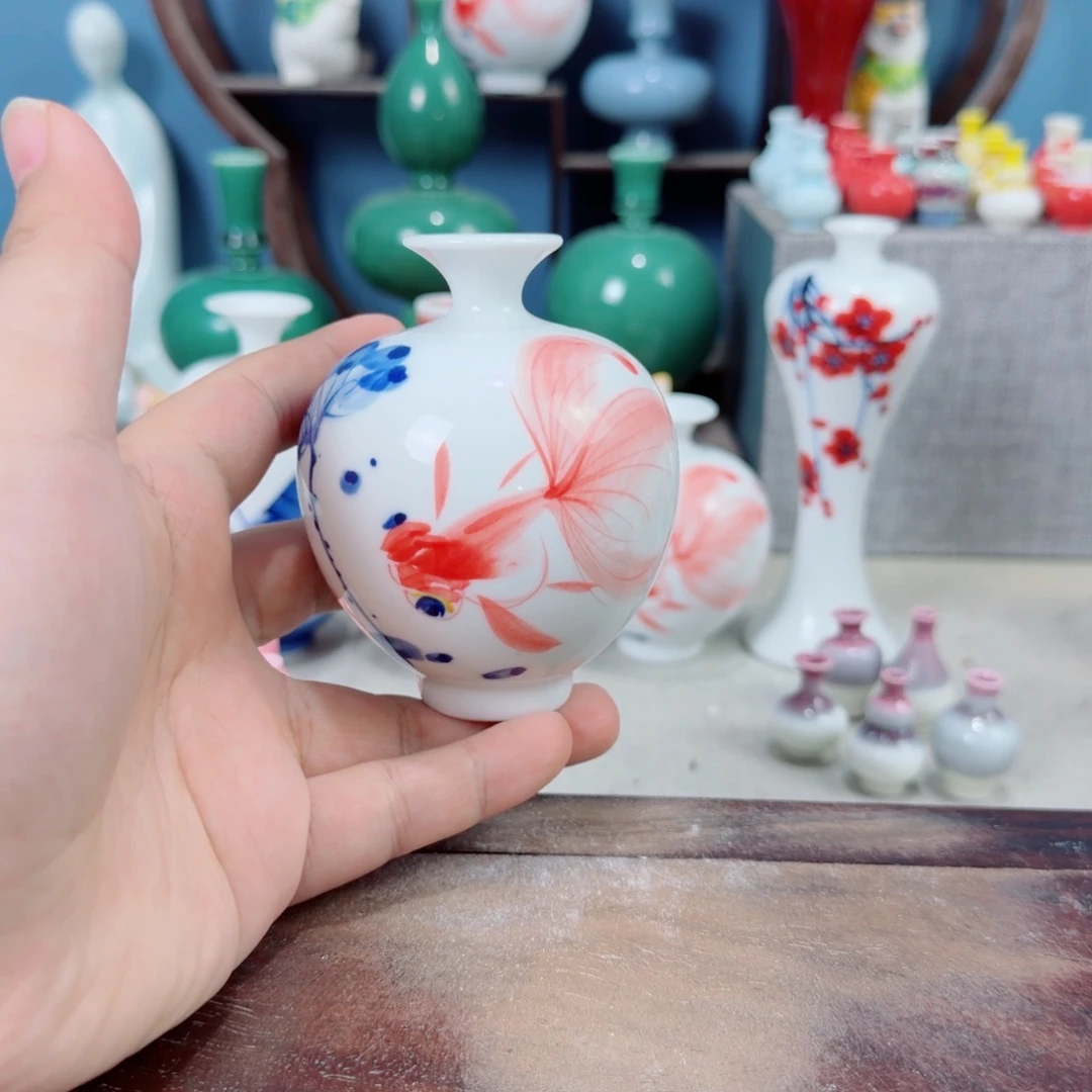 陶瓷手工小花器摆件