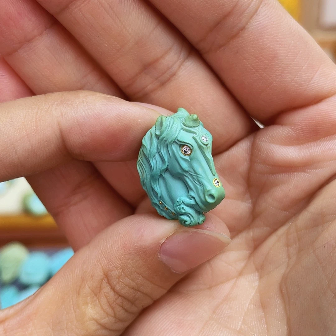 绿松石未镶嵌吊坠(不含链)