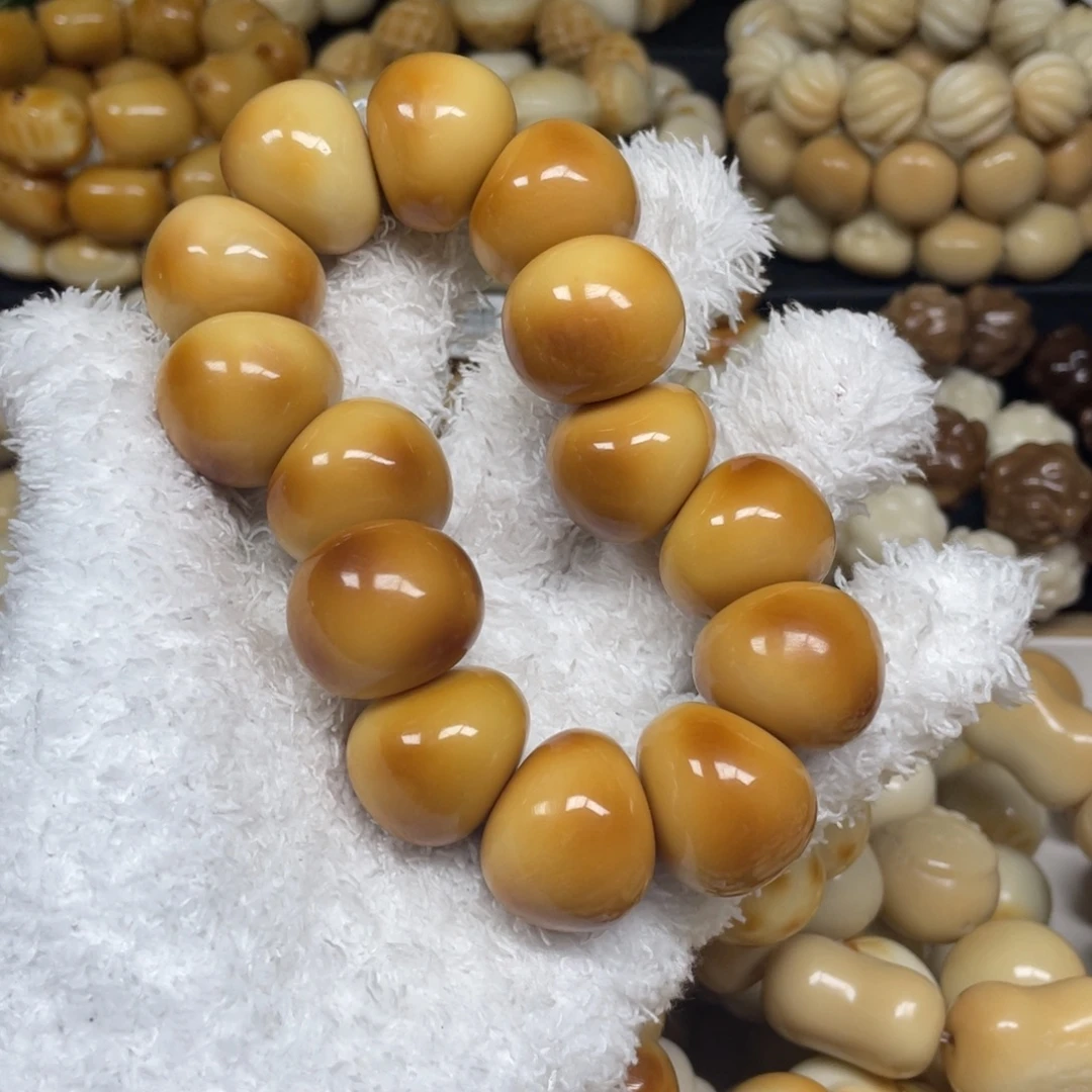 菩提根/象牙果手串12:6.35瑕虎皮山竹