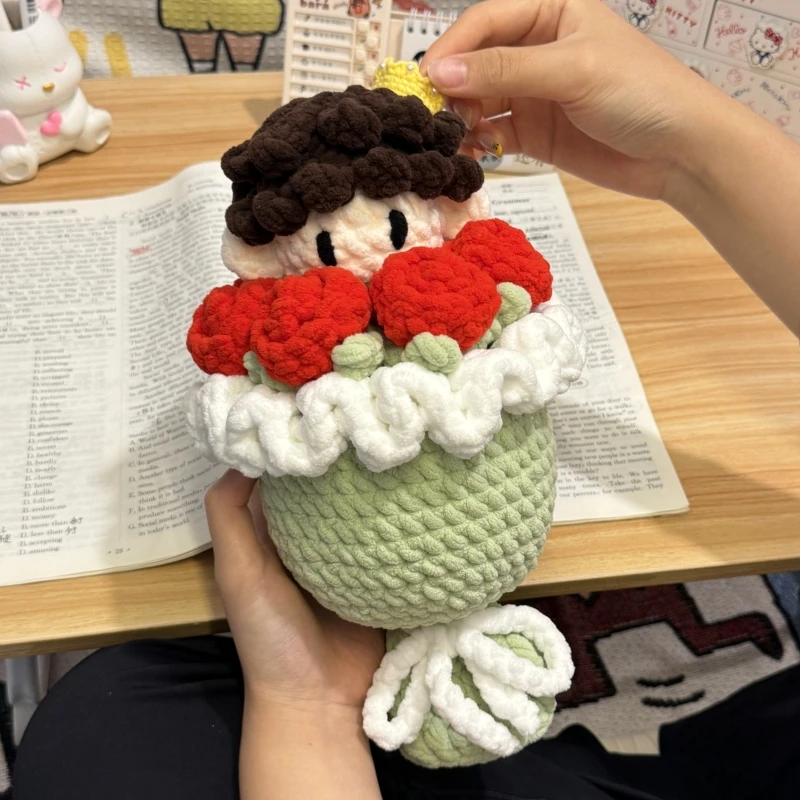 【创意礼物】小王子玫瑰花束手工diy钩织材料包送女生女朋友礼物