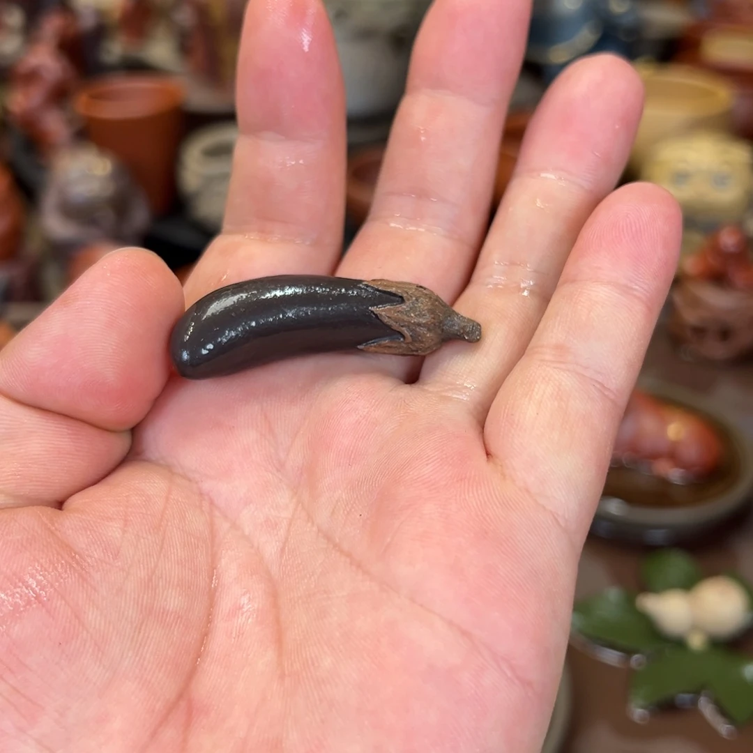 紫砂茶宠紫砂茶宠茄子