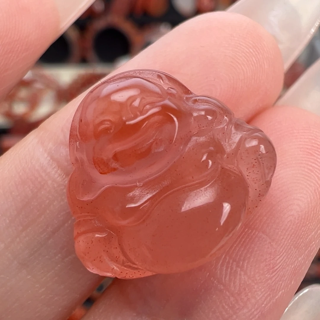 南红玛瑙未镶嵌颈饰佛公吊坠