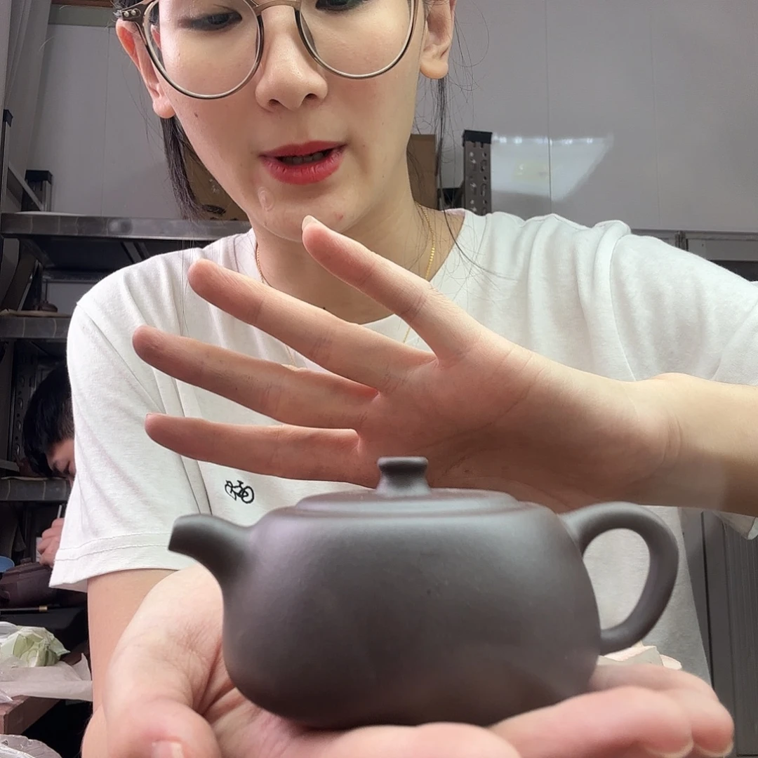 紫砂茶壶井栏半手工