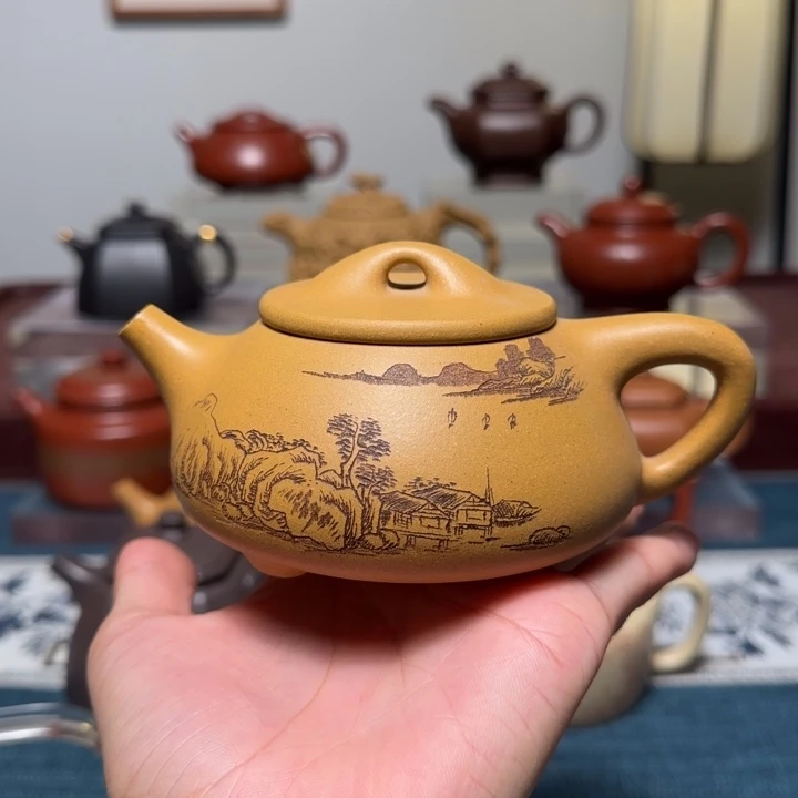 茶壶紫砂无证书清仓款景舟石瓢 200cc