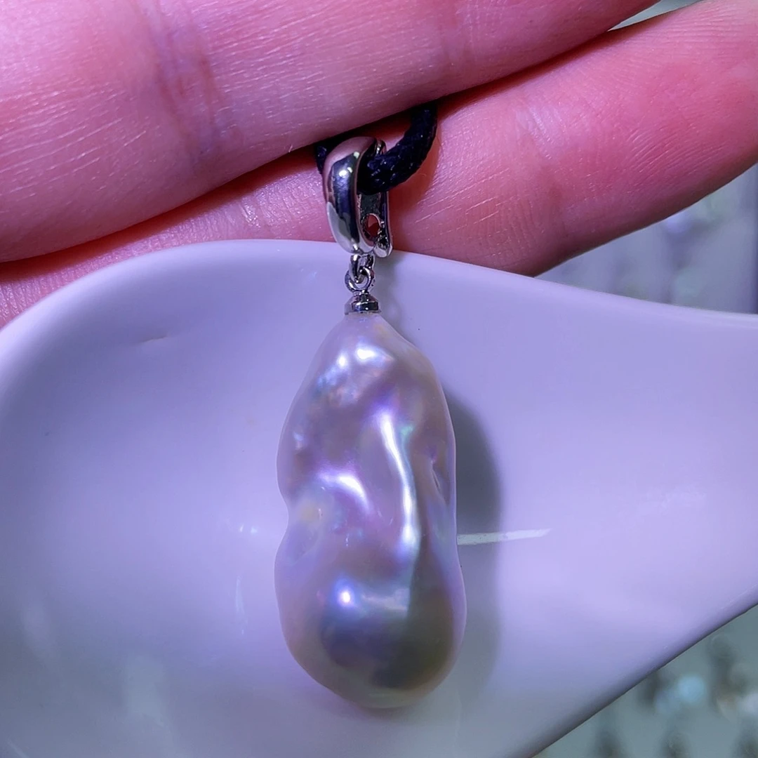 合金淡水珍珠天然淡水珍珠吊坠