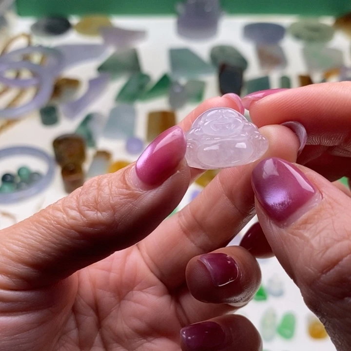 翡翠未镶嵌挂件天然翡翠