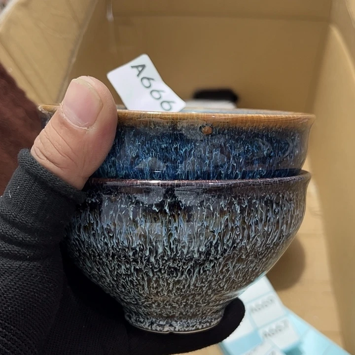 语***夜瓷片茶摆件工艺品摆件666