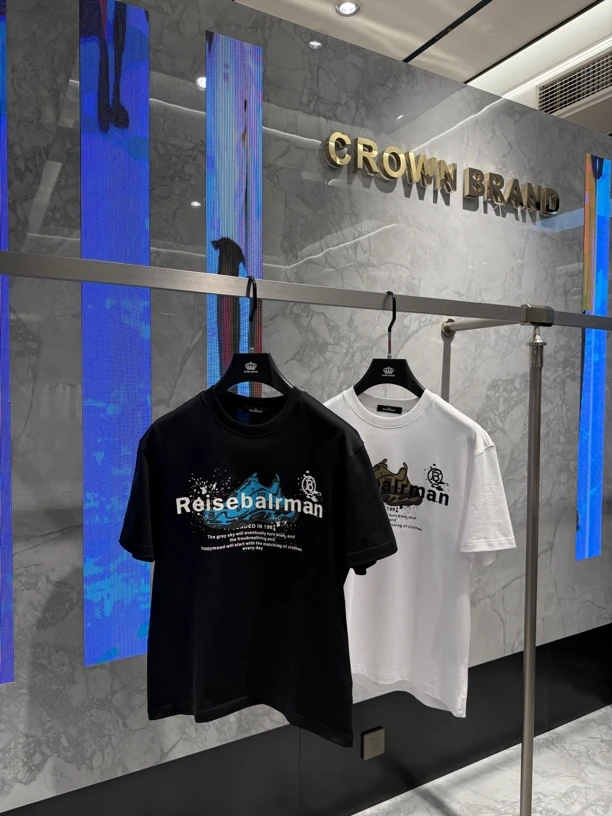 【皇冠】名店25春夏新款微阔版T恤77388