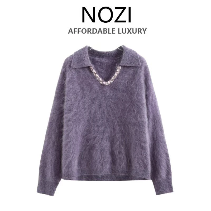 【NOZI】女装针织春秋轻奢风2025新款针织高工艺定制款S66-3-4-5