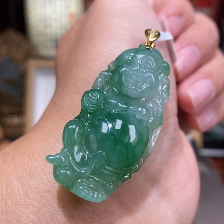 【闪购商品】颈饰18K金镶嵌翡翠62