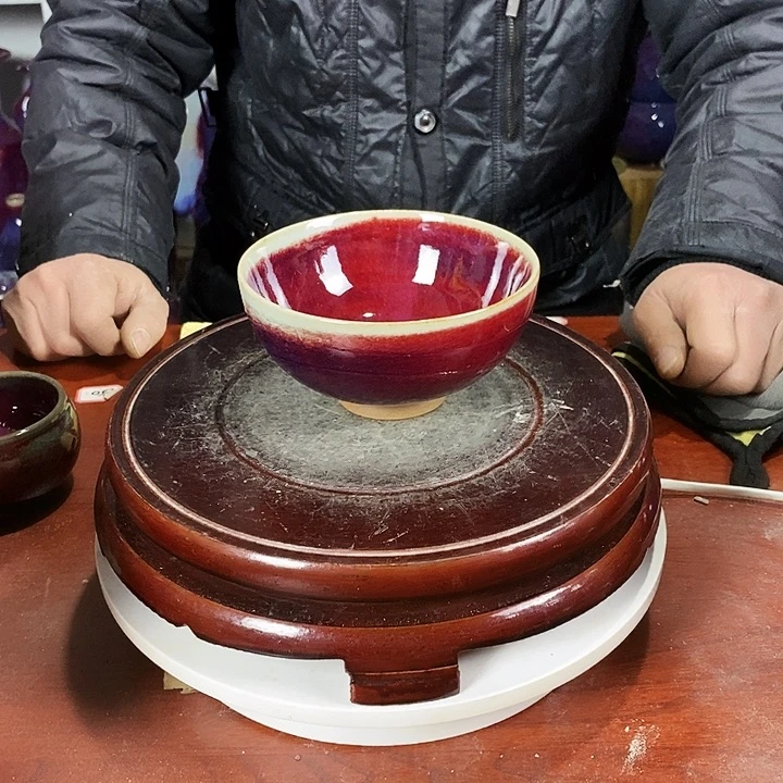 尚峰钧窑作品手工艺碗