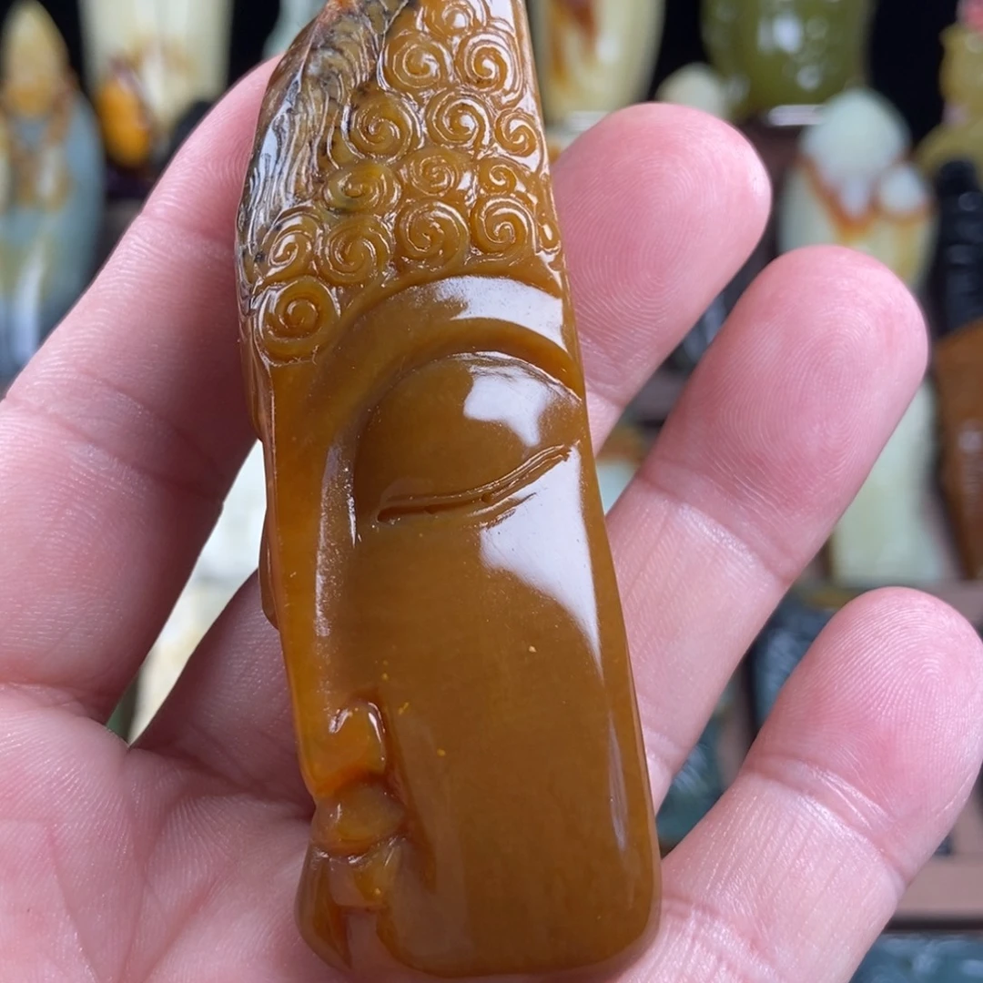 未镶嵌岫玉手把件