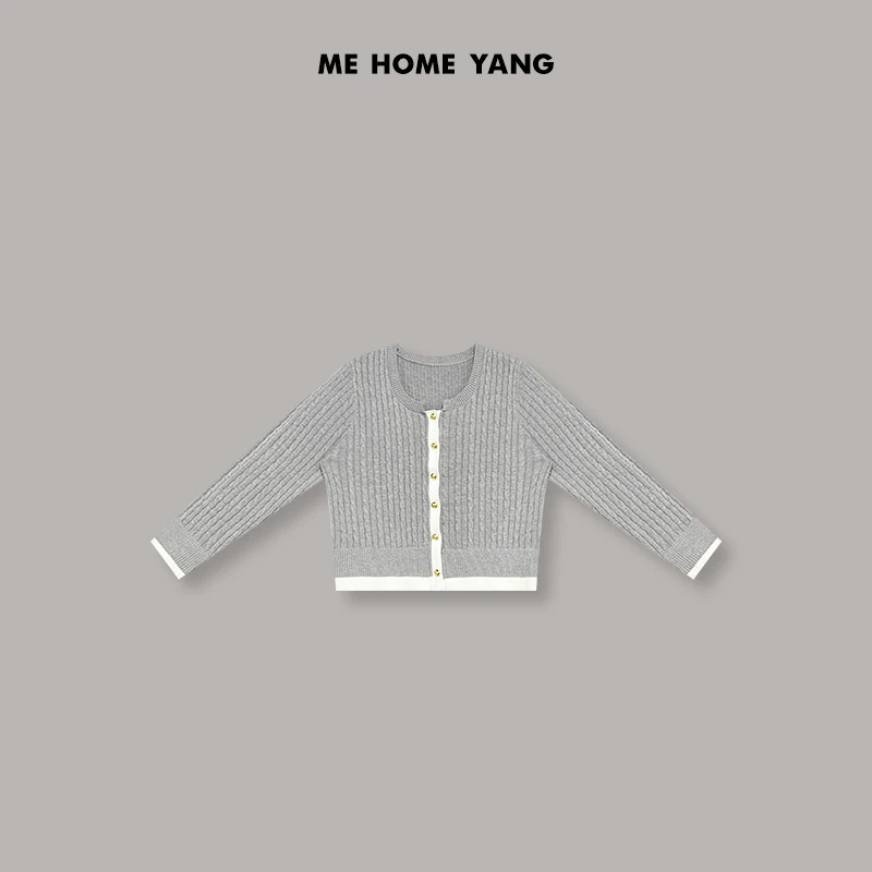 ME【绞花假两件】轻奢高定时尚设计师百搭新款毛衣MEQA0854