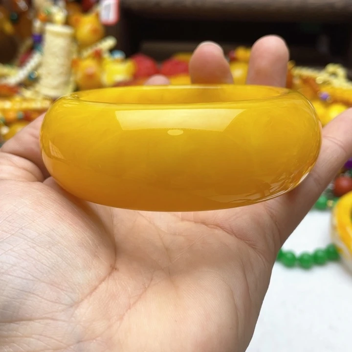 树脂制品锦**珑87号黄色轮胎手镯