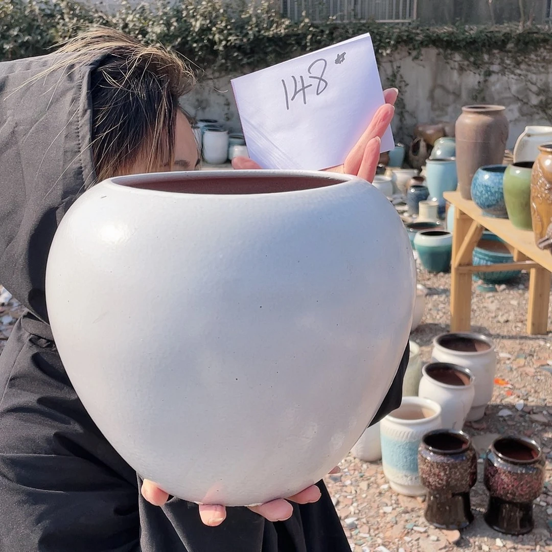 红陶王嫂花盆0118-148