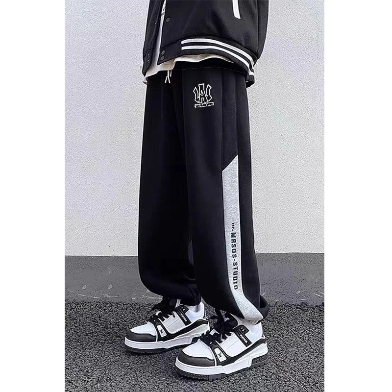 青少年男大童春秋长裤极简风休闲裤高街0514