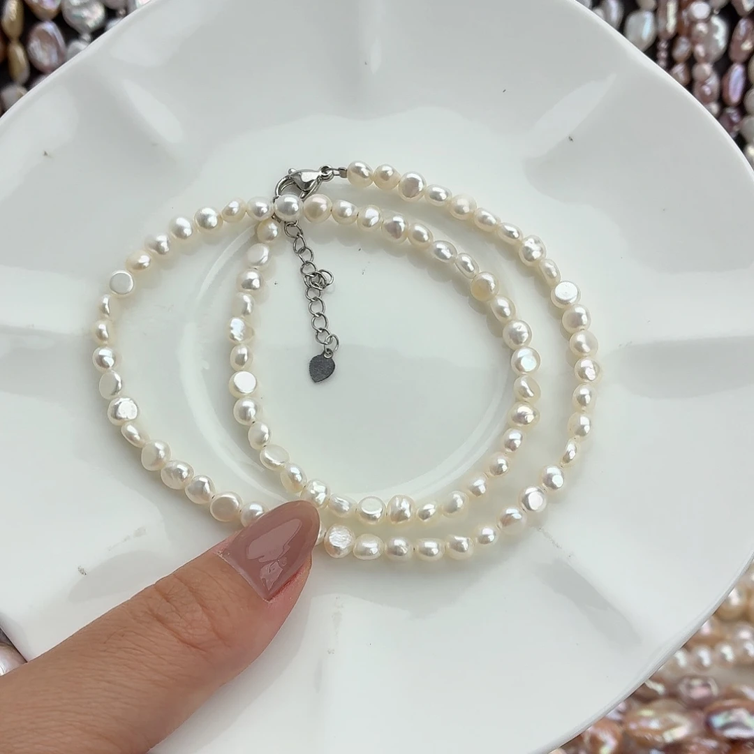 淡水珍珠合金颈饰