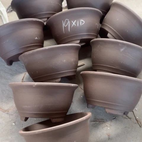 紫砂花盆100-10。19-10