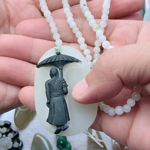 未镶嵌独山玉吊坠(不含链)一*