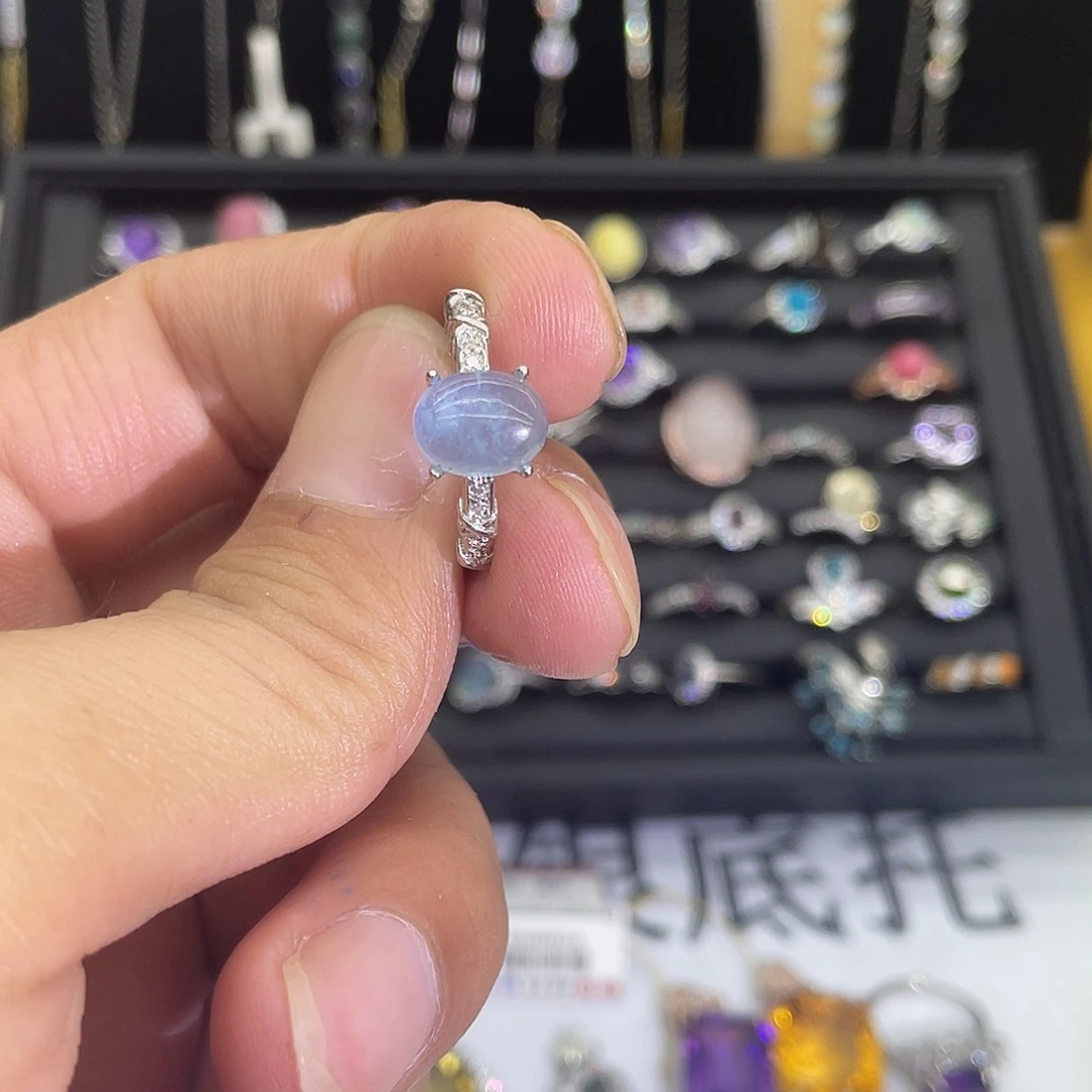 海蓝宝石戒圈未镶嵌