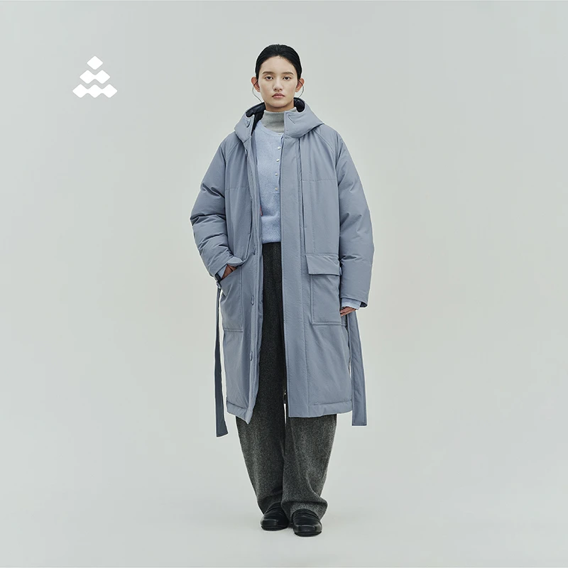 道木熙【H16】户外羽绒服冬季防风保暖长款过膝95白鹅绒情侣款