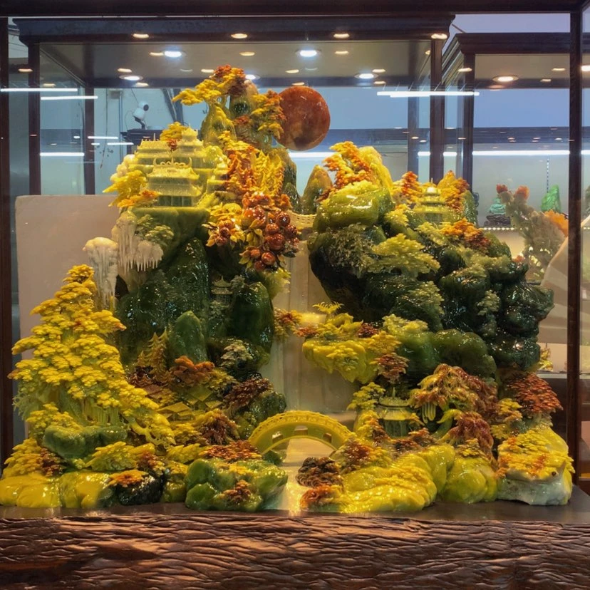 【闪购商品】未镶嵌蛇纹石玉摆件覆膜
