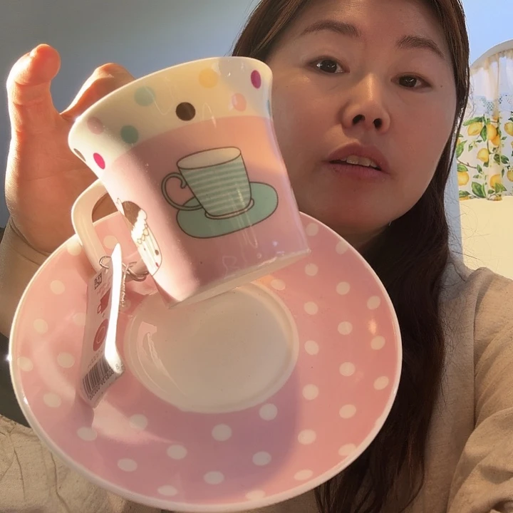 春***筱外贸韩式咖啡杯波点款