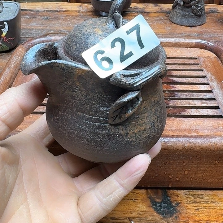 纯手工制作粗陶茶具