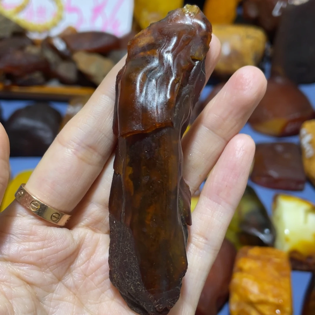 定制琥珀未镶嵌天**雨原石