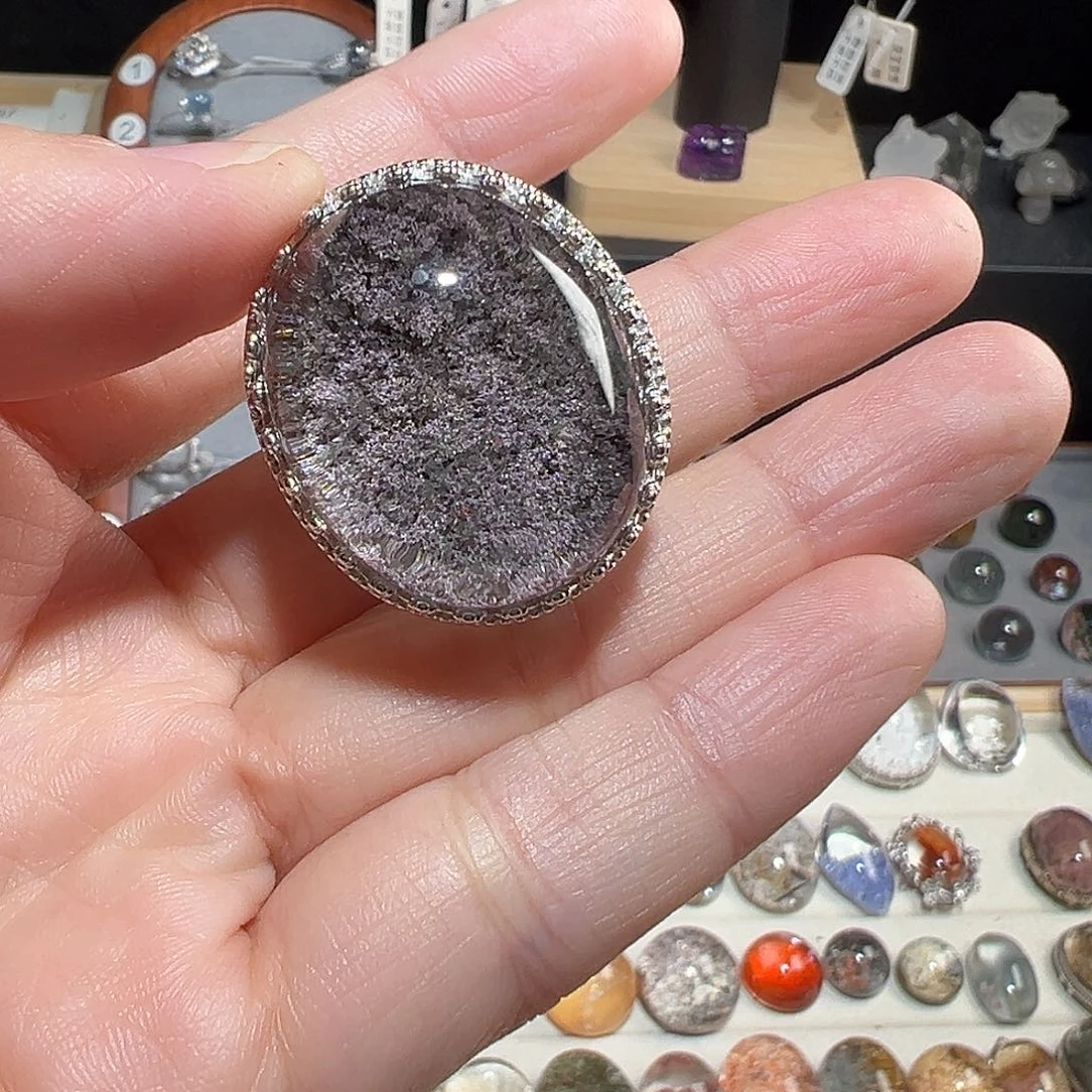 北***西吊坠(不含链)水晶银S925镶嵌