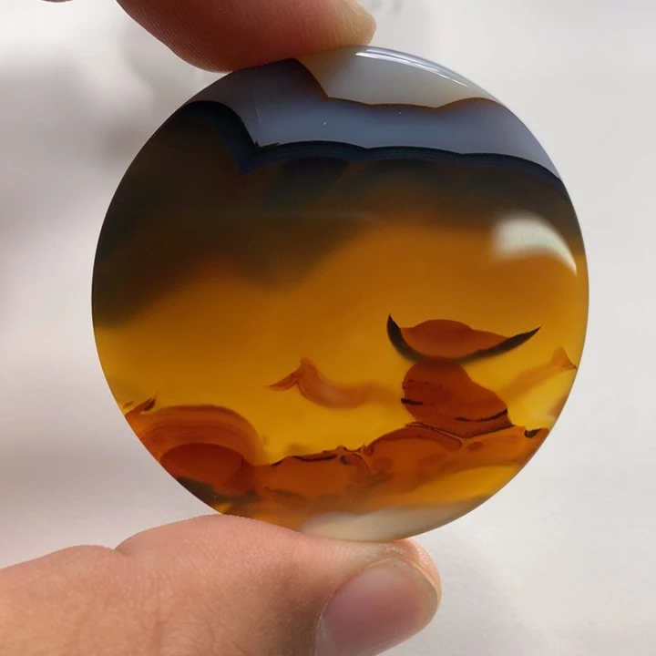 玛瑙/玉髓颈饰未镶嵌牛*