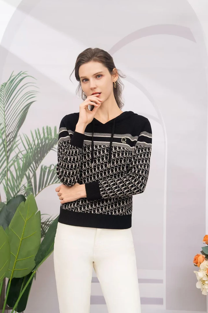 【字母】02393连帽字母套头时尚百搭针织衫