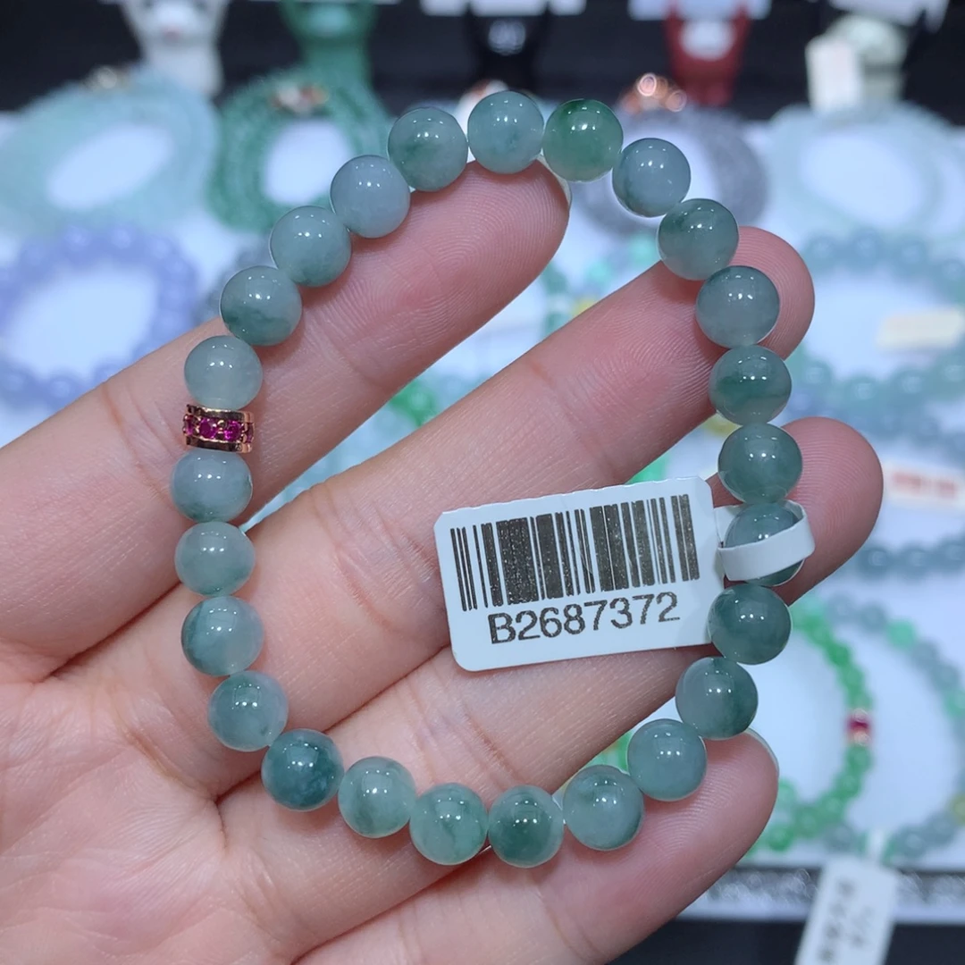 翡翠未镶嵌手串天然