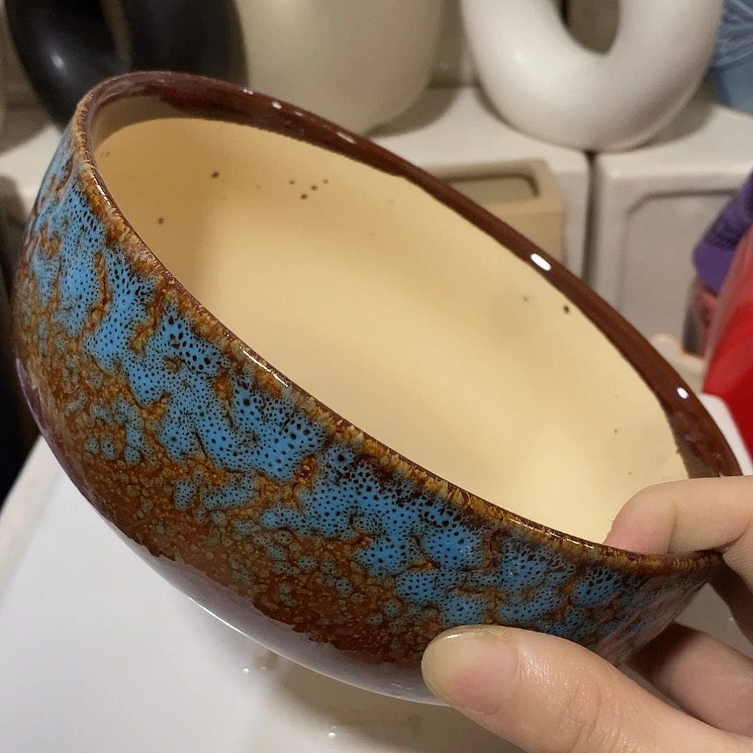 杯子陶盆有孔 瑕疵介意勿拍