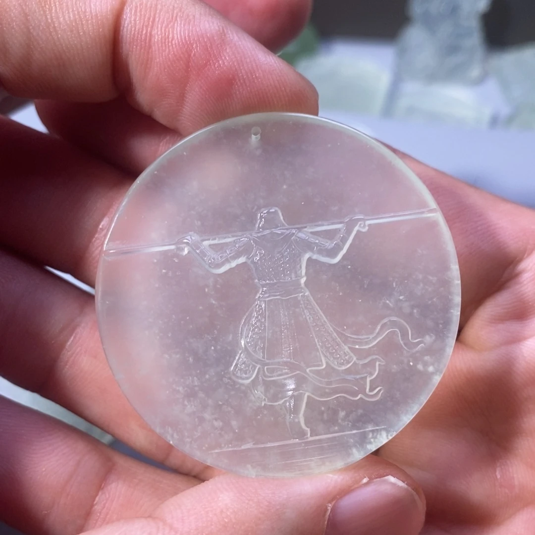 未镶嵌岫玉吊坠吊坠