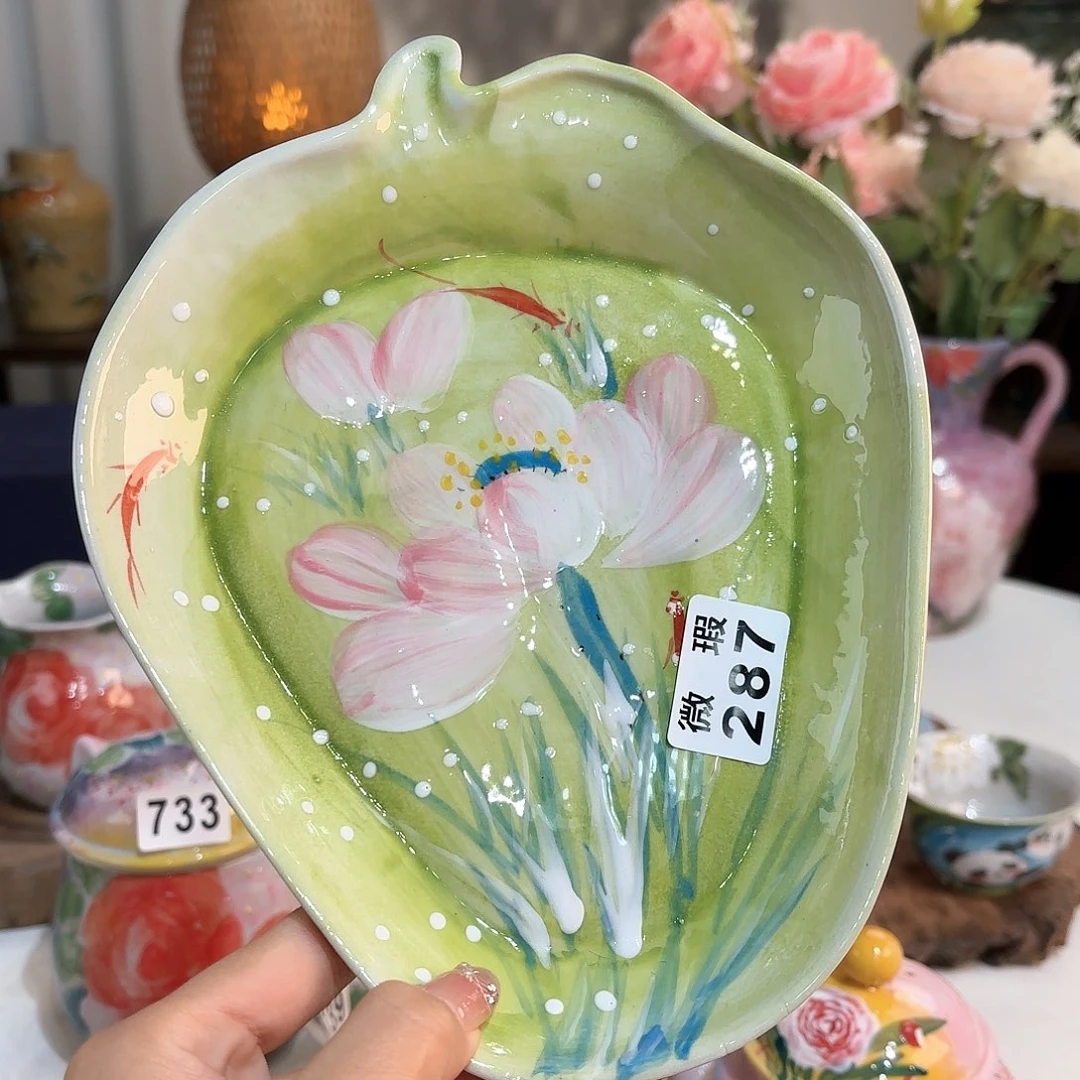 景德镇手绘高温釉下彩陶瓷茶具