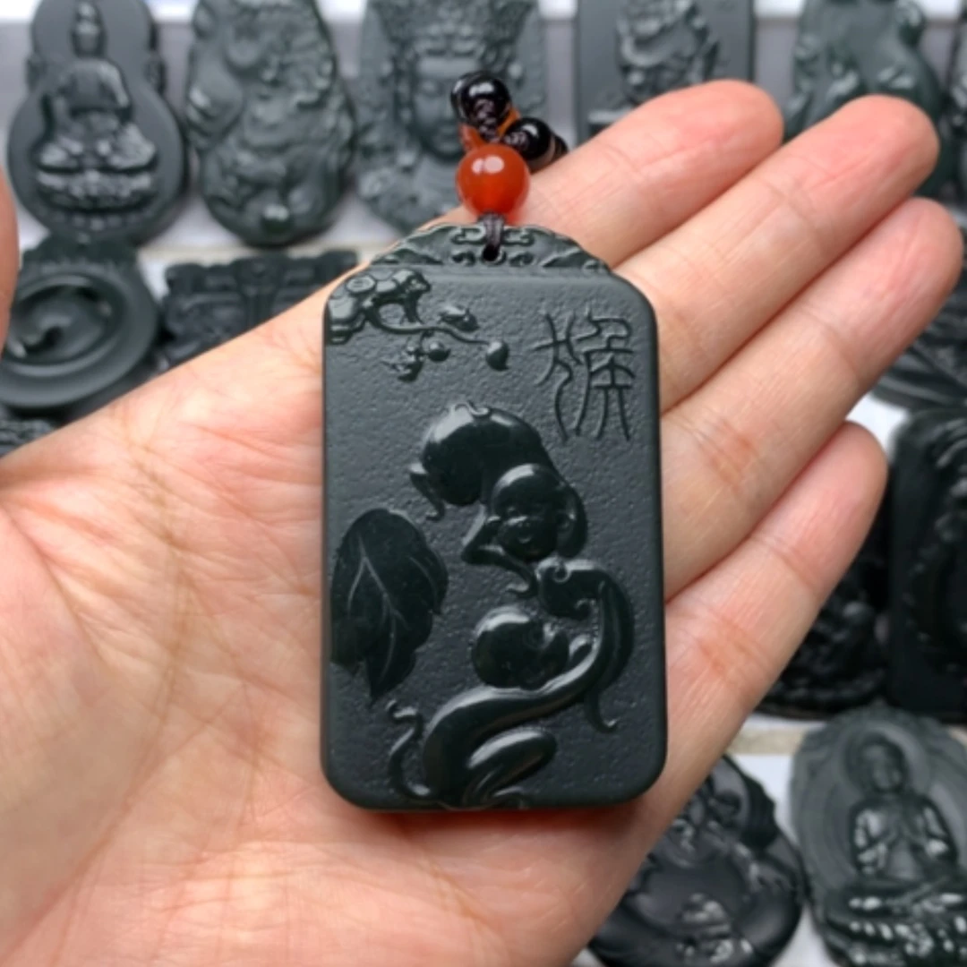 【闪购商品】颈饰未镶嵌和田玉?****?双面雕刻