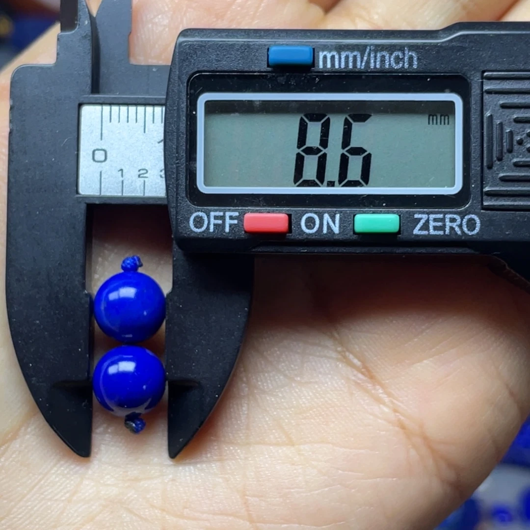 唯***山青金石未镶嵌8mm对珠单珠配饰