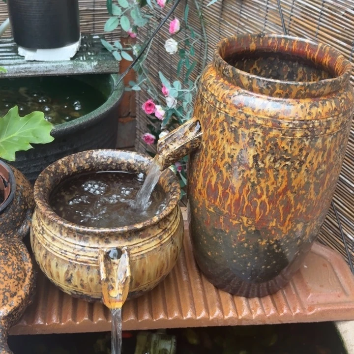 紫砂花盆口径15/32，18/16进水口1.5厘米