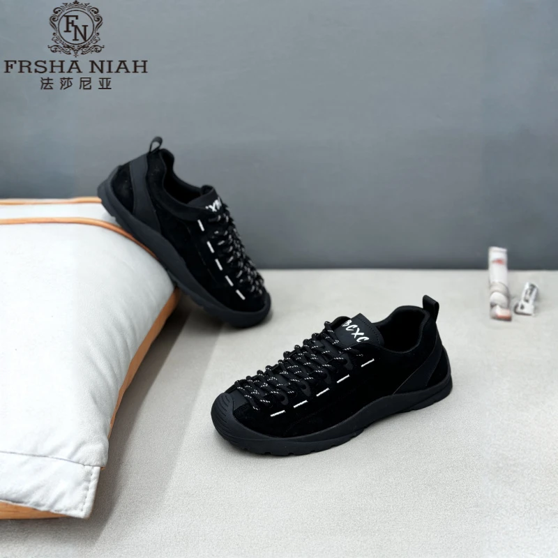 法莎尼亚休闲板鞋男款尚潮流舒适透气耐磨男鞋男士秋季低帮休闲鞋