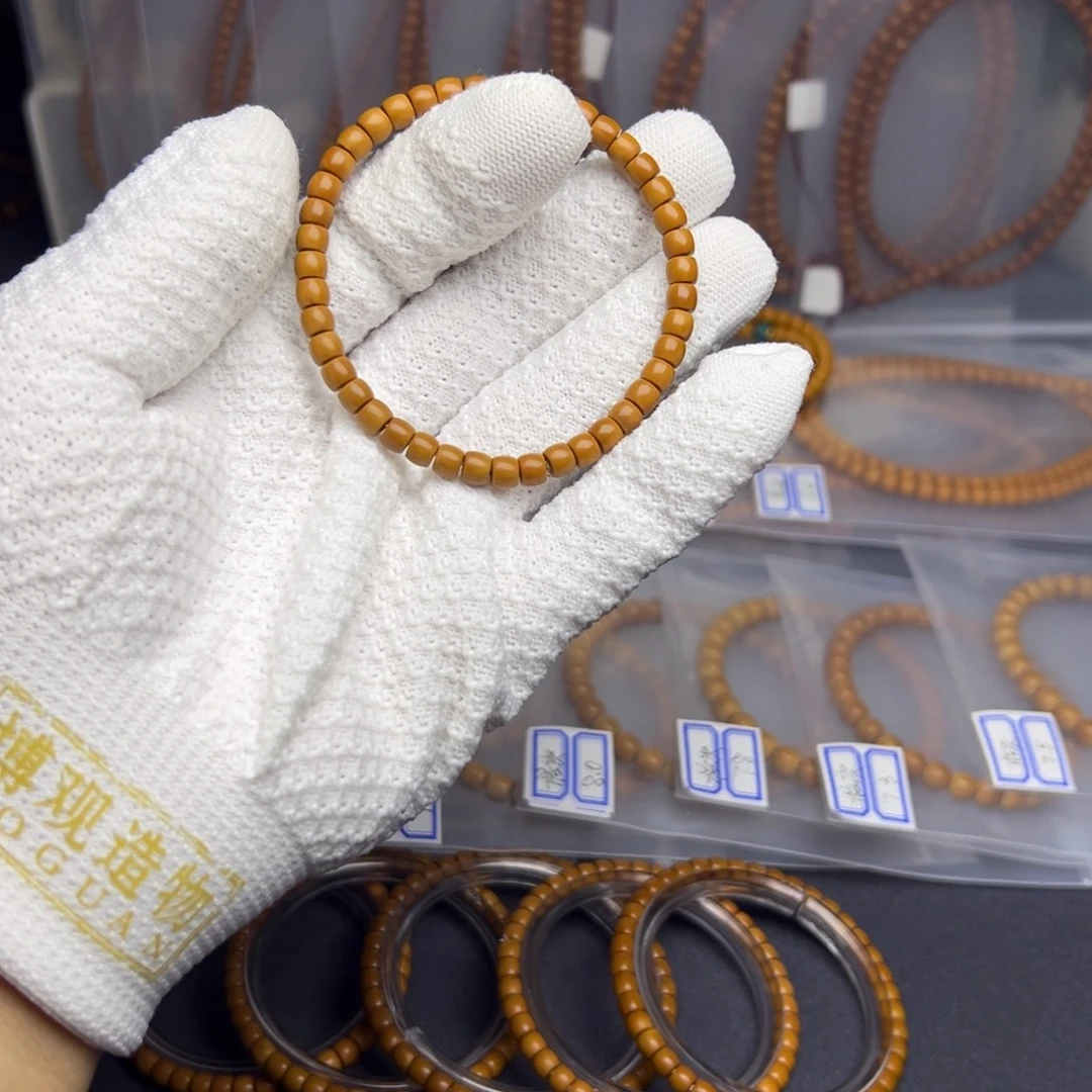 橄榄核手串老挝核尖单圈5.4mm 9号