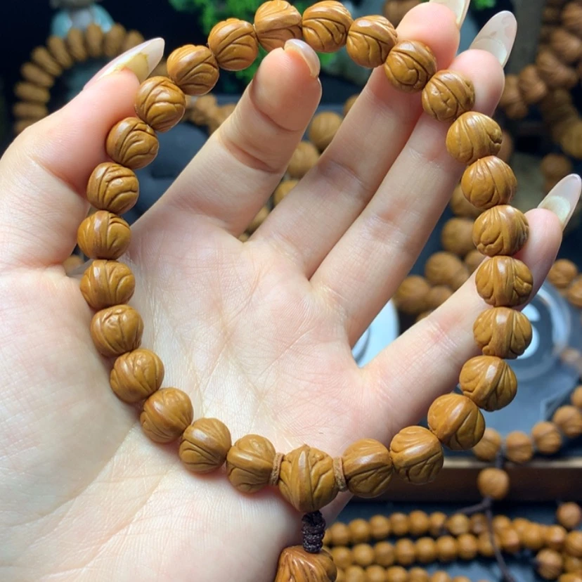 【闪购商品】桃核手串北***北野生玉龙脊10➕