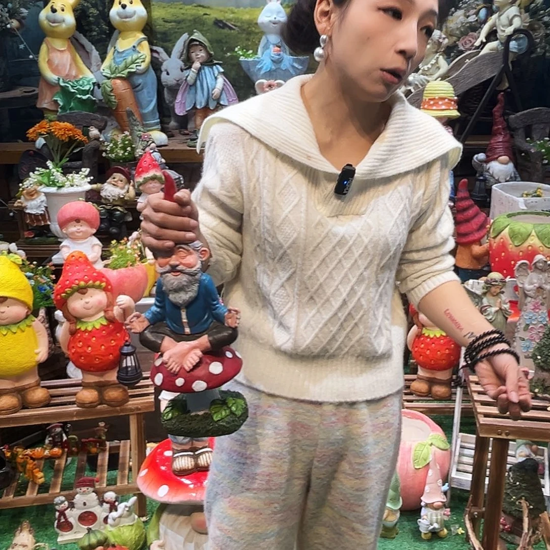 花园摆件红红火火