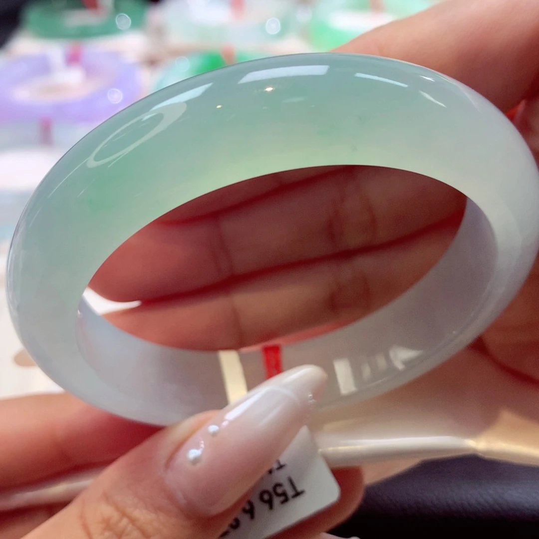 未镶嵌手镯翡翠正圈3号66