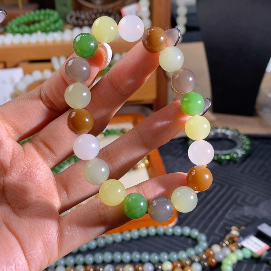 和田玉未镶嵌手链