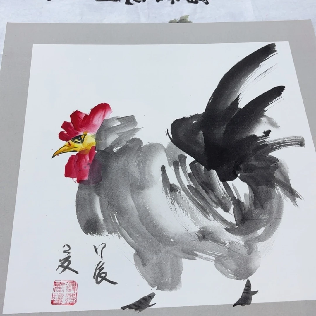 国画手绘花鸟山水