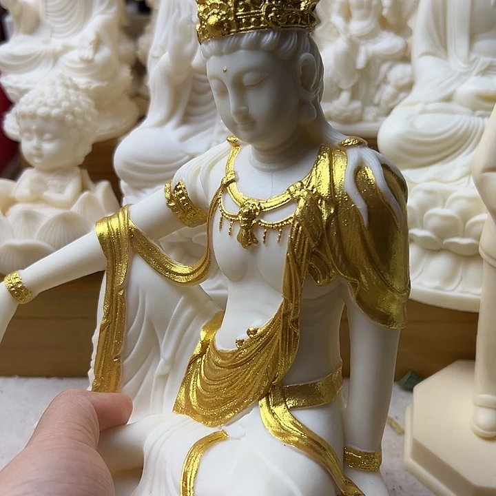 用***3藤彩绘20公分自在观音